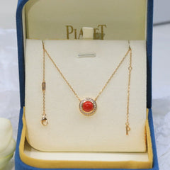 POSSEISION CARNELIAN DIAMOND NECKLACE