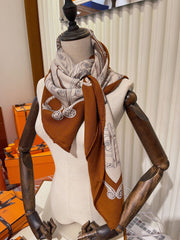HERMES 25S SCARF 140 IN SILK 854808