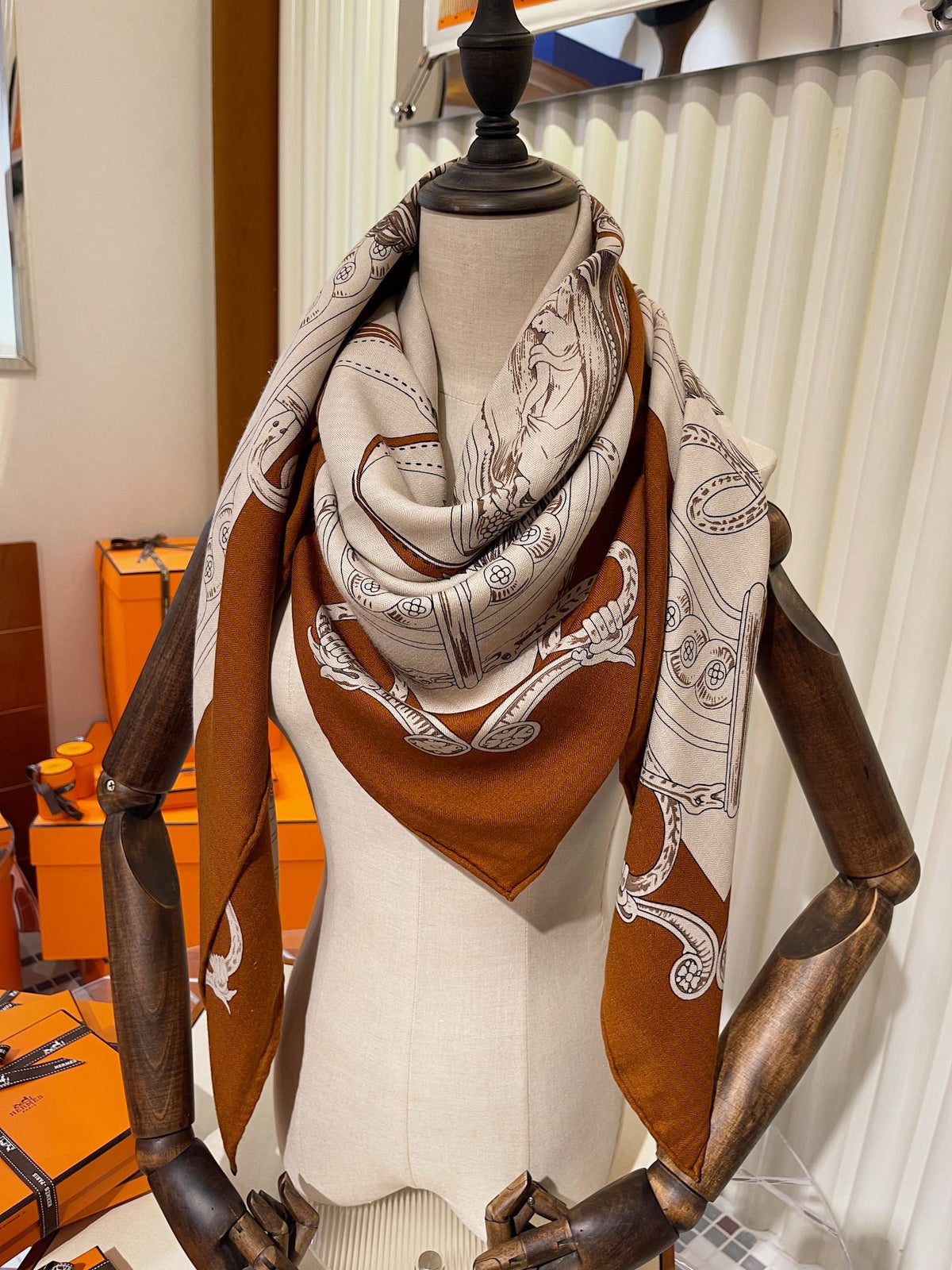 HERMES 25S SCARF 140 IN SILK 854808