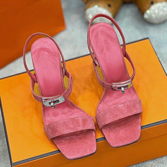 Glamour 95 Sandal Pink Suede