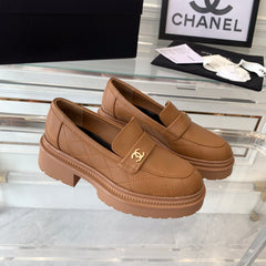 MOCCASINS brown CALFSKIN