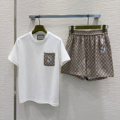 GUCCI T-SHIRT AND SHORTS SET STYLE 121