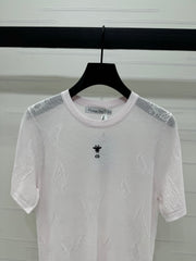 DIOR 25S BUTTERFLY WOVEN T-SHIRT 264062