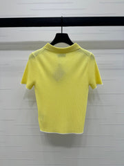 MIUMIU SHORT-SLEEVE KNIT POLO 269422
