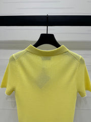 MIUMIU SHORT-SLEEVE KNIT POLO 269422