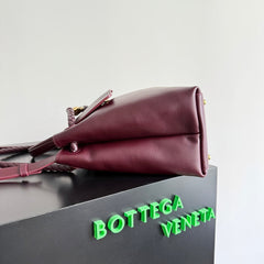 MEDIUM CIAO CIAO 34 IN BURGUNDY CALFSKIN