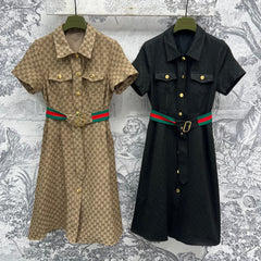 GUCCI SHORT-SLEEVE DRESS STYLE 104