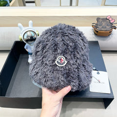 BUCKET HAT IN SLATE GRAY FLEECE 435041