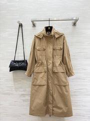 MONCLER 25S LONG TRENCH COAT 298454