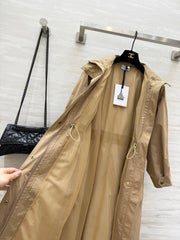 MONCLER 25S LONG TRENCH COAT 298454