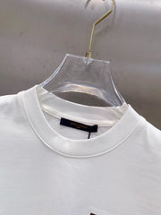 LV EMBROIDERED LOGO T-SHIRT IN WHITE COTTON 238831