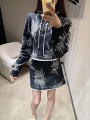 CHANEL 25S SWEATSHIRT SKIRT SET STYLE 188