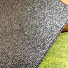 POUCH 28 WITH GG LOGO BLACK CALFSKIN