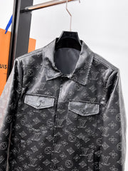 LV BLACK MONOGRAM DENIM JACKET 239528