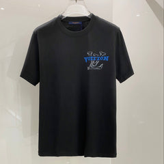 LV T-SHIRT BLACK COTTON 238848