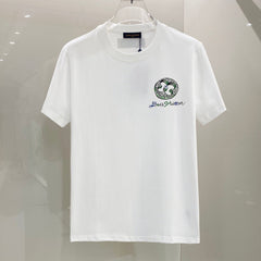 LV T-SHIRT WHITE COTTON HAND-PAINTED LOGO 238851