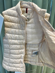 MONCLER 25S DOWN VEST IN BEIGE 009