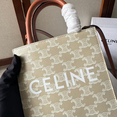 CP BAG MINI 21 VERTICAL CABAS BEIGE IN TRIOMPHE CANVAS