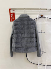 MONCLER 25S WOOL CARDIGAN IN GRAY 069