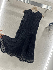 LV 25S SLEEVELESS JACQUARD DRESS 265590