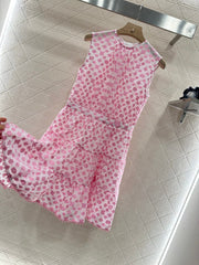 LV 25S SLEEVELESS JACQUARD DRESS 265595