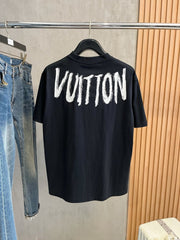 LV T-SHIRT IN BLACK COTTON 238860