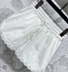 GUCCI 25S HIGH-WAIST DRAWSTRING SHORTS 264650
