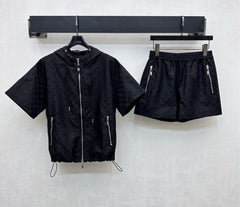 LV 25S HOODED SUN-PROTECTION JACKET AND SHORTS SET 264580