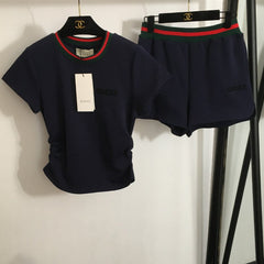 GUCCI T-SHIRT AND SHORTS SET STYLE 61