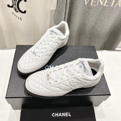 Double C  New Quilted Panda Shoes White Sheepskin