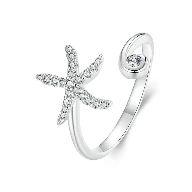 Simple Starfish Adjustable Ring